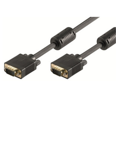 1,8mt Cavo Monitor VGA M/M Con Ferriti