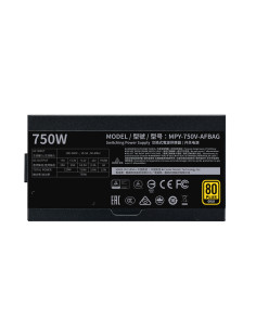 750W V750 Gold-V2 80+ Full-Modular Ventola FDB Silenziosa 135mm Modalità Semi-Fanless Black Edition 2