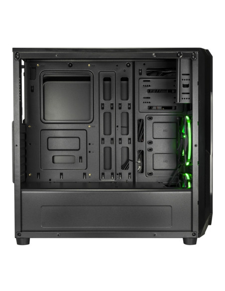 Blackdoom Black/Green 2 Ventole Halo Green 120mm, Card Reader, MidiTower
