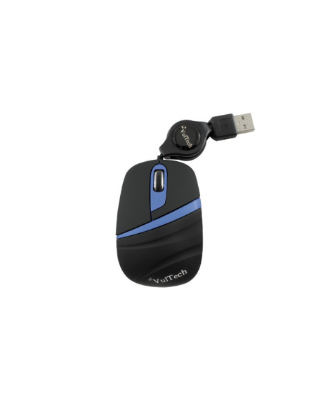 Mouse Ambidestro con Cavo Retrattile 1200DPI