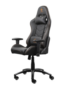 Gaming chair, ecopelle, black/orange 2