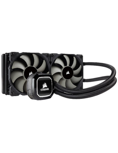 H100x Processor All-in-one liquid cooler PWM Fans, 240mm radiator