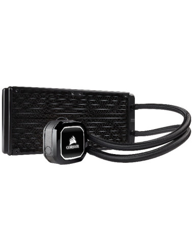 H100x Processor All-in-one liquid cooler PWM Fans, 240mm radiator