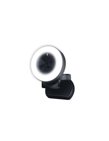 Kiyo webcam 2K con Luce ad Anello con Luminosità Regolabile, Microfono Incorporato, Autofocus Avanzato