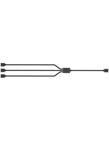 Trident cavo splitter da 1 a 3, lunghezza 580 mm, per collegamento con 3 ventole RGB