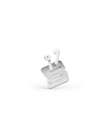 Earphones Bluetooth Stereo con Custodia di Ricarica, Semi-In-Ear, Matt White