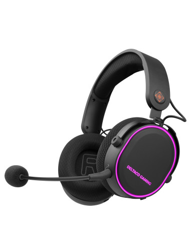 Wireless gaming headset RGB, USB-C, Black/RGB