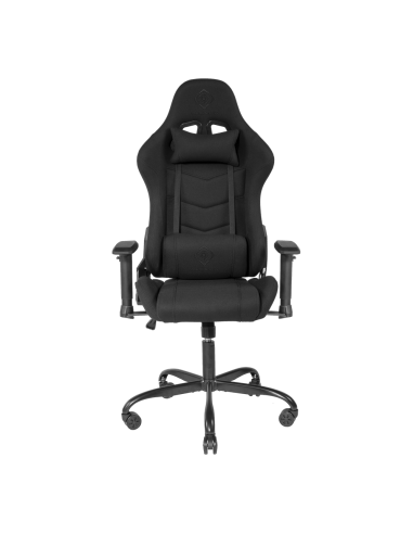 Gaming Chair DC220 ergonomica, tessuto, black, doppio cuscinetto nuca-schiena