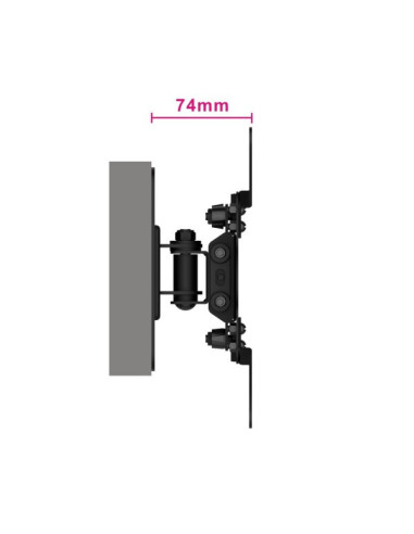 Supporto TV a parete 42" Nero