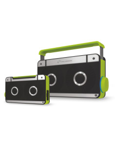 Music Box Speaker Bluetooth 5w FM, Micro SD, Aux, Blac/Green