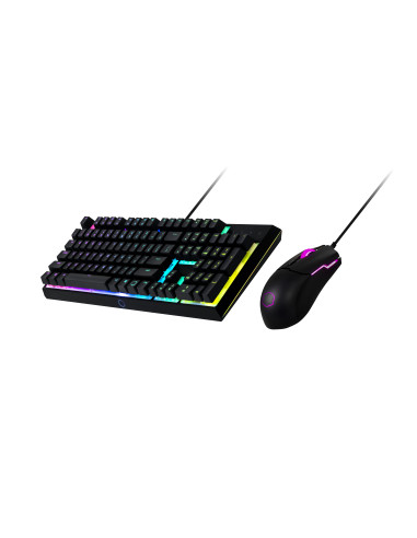 MasterSet MS110 RGB Kit Tastiera Mem-Chanical e Mouse Ottico 3200DPI USB