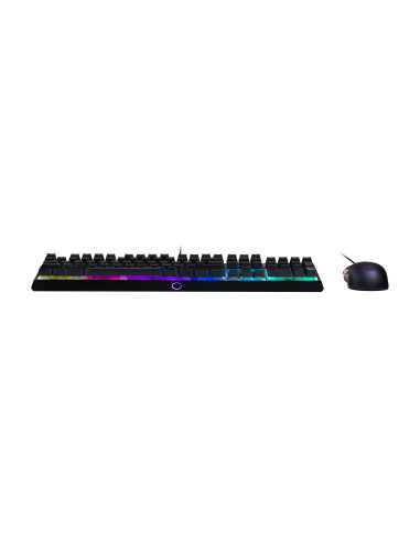 MasterSet MS110 RGB Kit Tastiera Mem-Chanical e Mouse Ottico 3200DPI USB