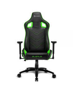 Elbrus 2 Sedia Gaming in EcoPelle Black/Green 2