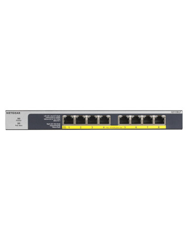 8-Porte Gigabit Ethernet Switch Unmanaged 8-PoE 60W