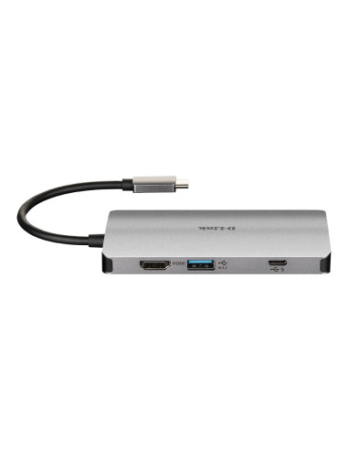 8-in-1 USB-C HDMI-4k LAN-RJ45-1Gb Card-Reader-SD-mSD Hub-USB A e C