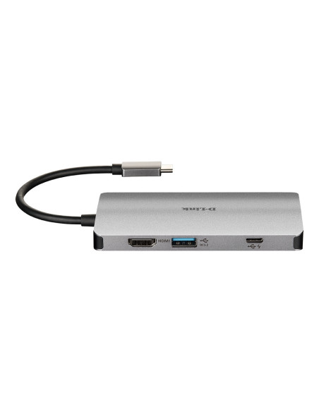 8-in-1 USB-C HDMI-4k LAN-RJ45-1Gb Card-Reader-SD-mSD Hub-USB A e C
