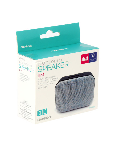 Speaker Bluetooth, Micro SD, USB, Radio FM, MP3 Player Black/Grey