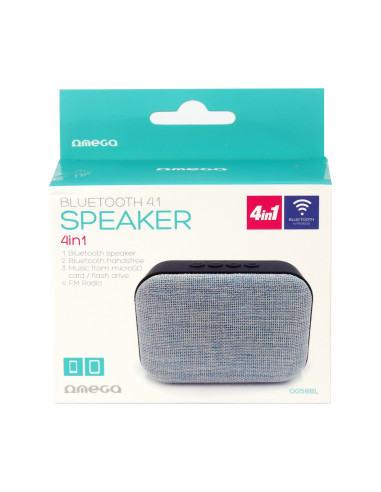 Speaker Bluetooth, Micro SD, USB, Radio FM, MP3 Player Black/Grey