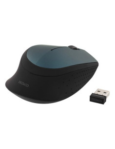 Mouse Wireless 1200DPI, Black/Green 2