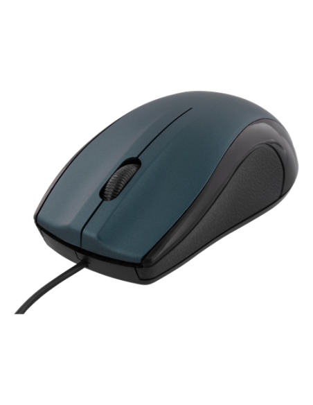 Mouse con Cavo, 1,2mt, 1200DPI, Black/Blue