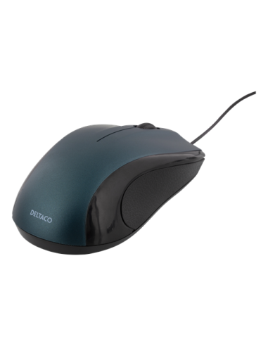 Mouse con Cavo, 1,2mt, 1200DPI, Black/Blue