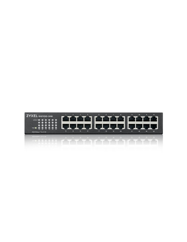 24-Port GS1100-24E Unmanaged Gigabit Ethernet (10/100/1000) Black