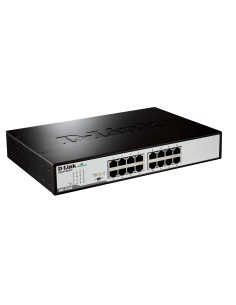 16-port Network Switch gigabit Unmanaged Black, Metallic