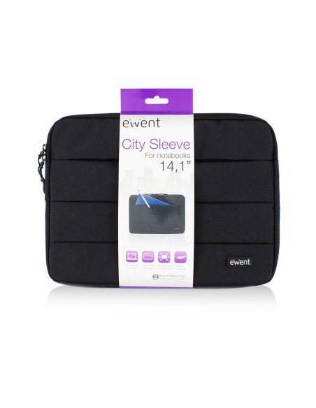 14.1" Cover Black City Sleeve
