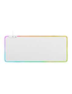 Gaming Mousepad White Line RGB, (900x360x4)mm, 13 Led Modes
