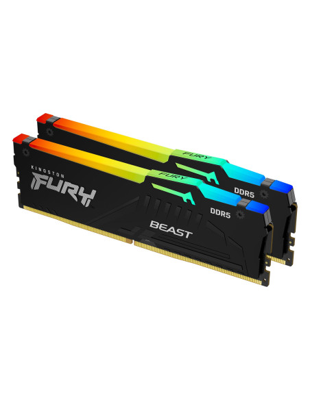 32GB (2x16GB) 5200MHz FURY Beast RGB CL40 XMP/EXPO