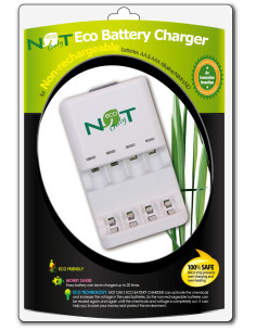 Eco Battery Charger Compatible battery sizes  AA, AAA 2