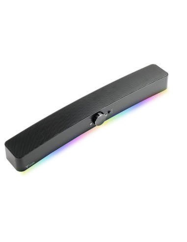 S100 1.0 Soundbar Speaker 10W Black RGB Wired & Wireless