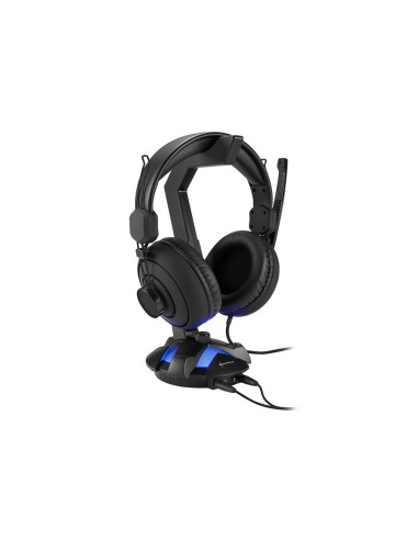 X-Rest 7.1 Active holder Headphones, Headset Black RGB