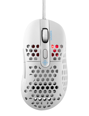 Lightweight Gaming Mouse White 65gr 400-6400 DPI
