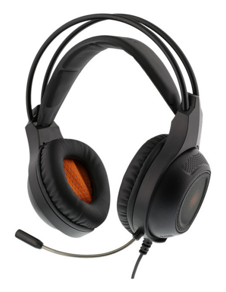 Stereo Gaming Headset, 2x3.5 mm connectors Orange LED, black