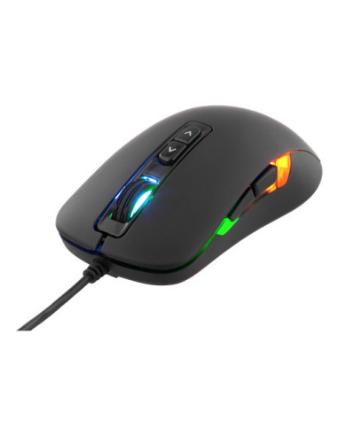 Optical Gaming Mouse RGB 7-buttons breathing LEDs USB, black 800-2000 DPI