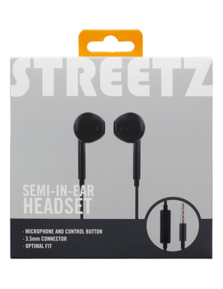 Auricolari Wired Semi-In-ear Music Neri