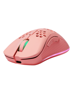 Mouse Right-hand RF Wireless + USB Type-C Laser 4800 DPI, Pink RGB