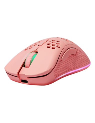 Mouse Right-hand RF Wireless + USB Type-C Laser 4800 DPI, Pink RGB
