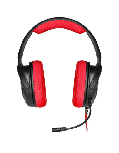 HS35 Headset Wired Head-band Gaming Black, Red
