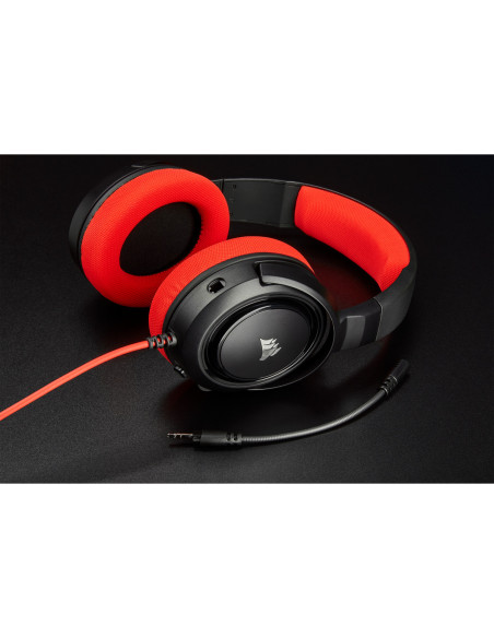 HS35 Headset Wired Head-band Gaming Black, Red