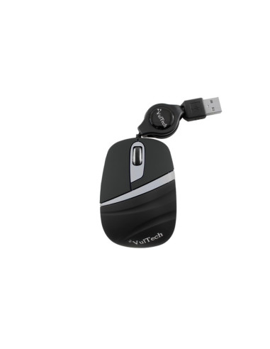 Mouse Ambidestro USB tipo A Retrattile Ottico 1200 DPI