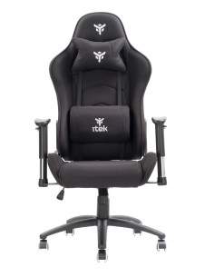 PLAYCOM PM20 Universal gaming chair Padded seat Black Nylon 2