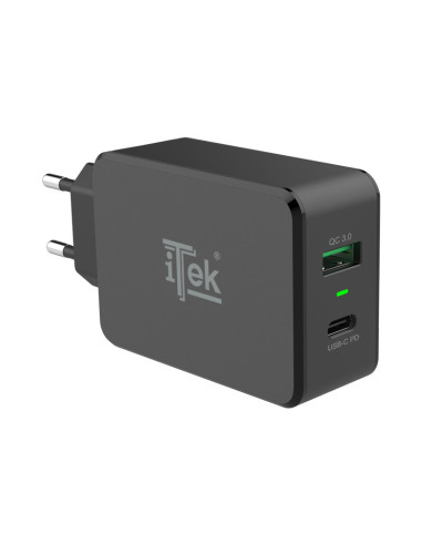 33W Charger Black USB A - USB C Fast charging