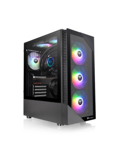 View 200 TG ARGB Midi Tower Black