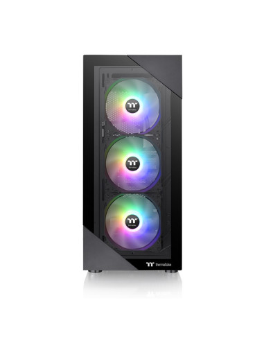 View 200 TG ARGB Midi Tower Black