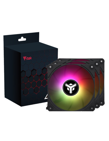 Kit 3x Ventola per case UW12 Black - 12cm, ARGB Sync 5V 3pin, 4pin PWM