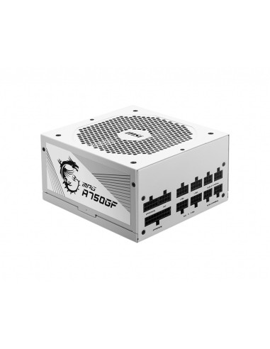 750W MPG A750GF WHITE UK PSU 80+ Gold certified, Fully Modular, 100% Japanese Capacitor