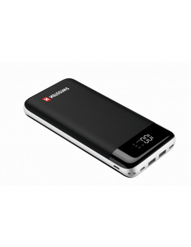 30.000mAh Power Bank Quick Charge 3.0, Black, White 18W 3A