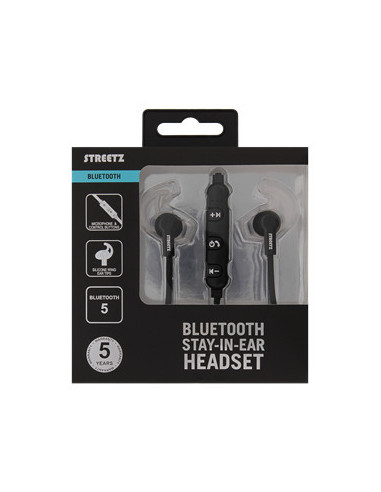 Auricolare Bluetooth, Stay-In-Ear, Neri